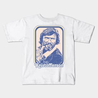 Kris Kristofferson // Retro Style Country Music Fan Gift Kids T-Shirt